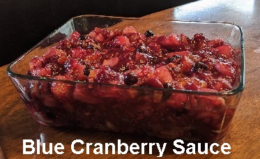 Chef Jimi Penti shares from his recipe collection: Blue Cranberry Sauce
