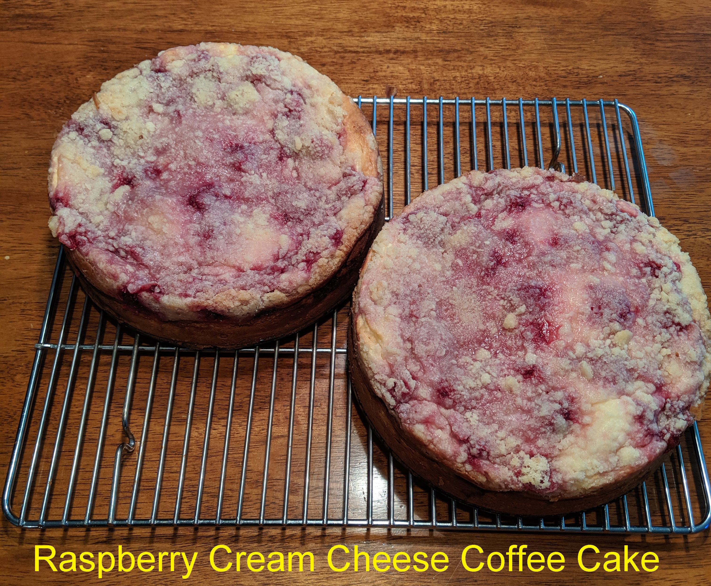 Chef Jimi Penti shares from his recipe collection: Raspberry Cream Cheese Coffee Cake